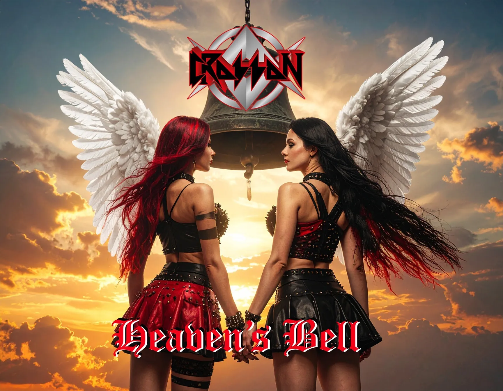 CROSSON glam rock band promotional image for Heaven’s Bell